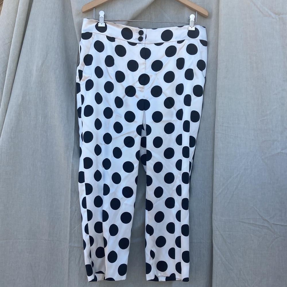 Dolce Gabbana capri silk pants NWT 50 14 XL - Picture 3 of 8